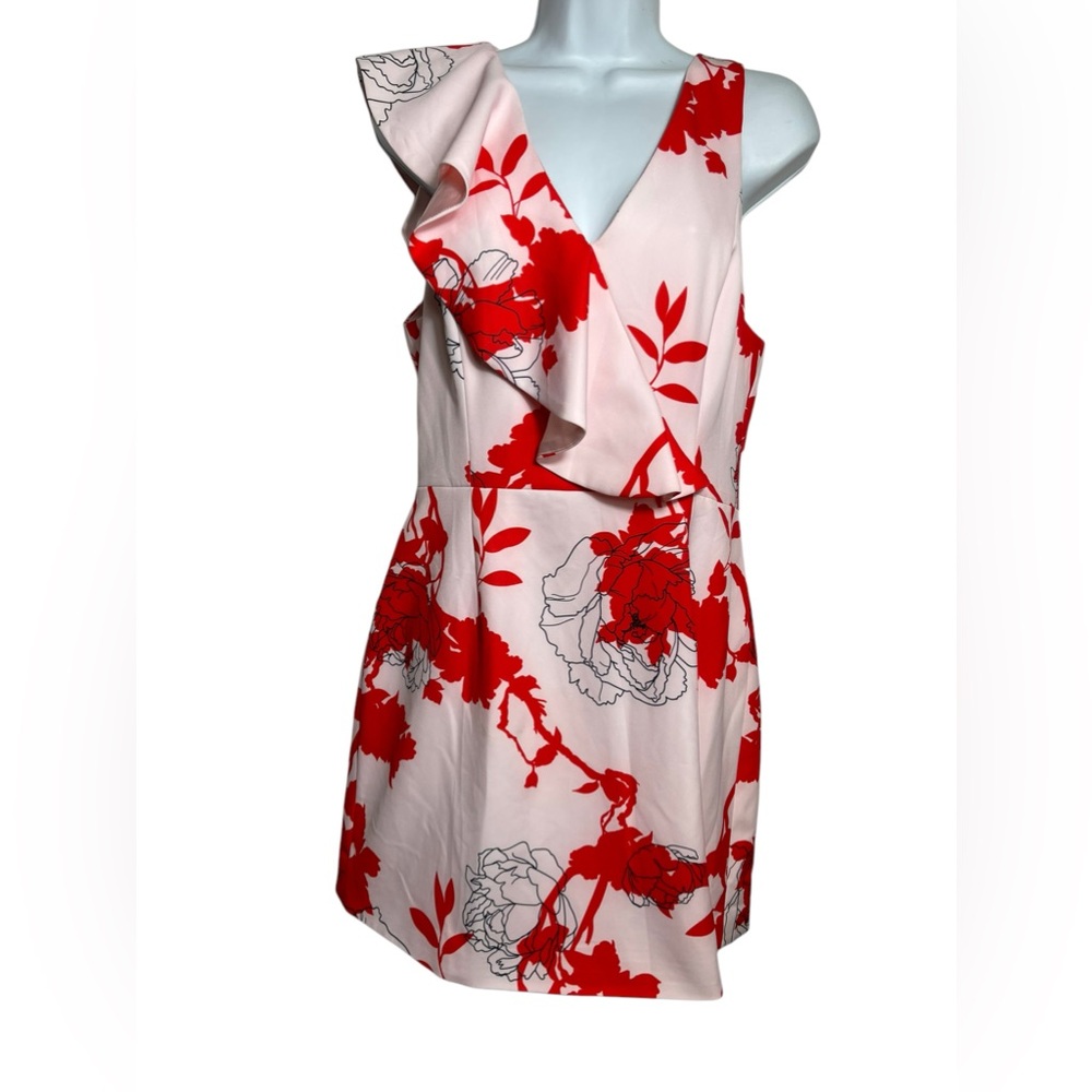 Shilla dress size medium fun pink floral mini summer sleeveless dress 🩷 PERFECT